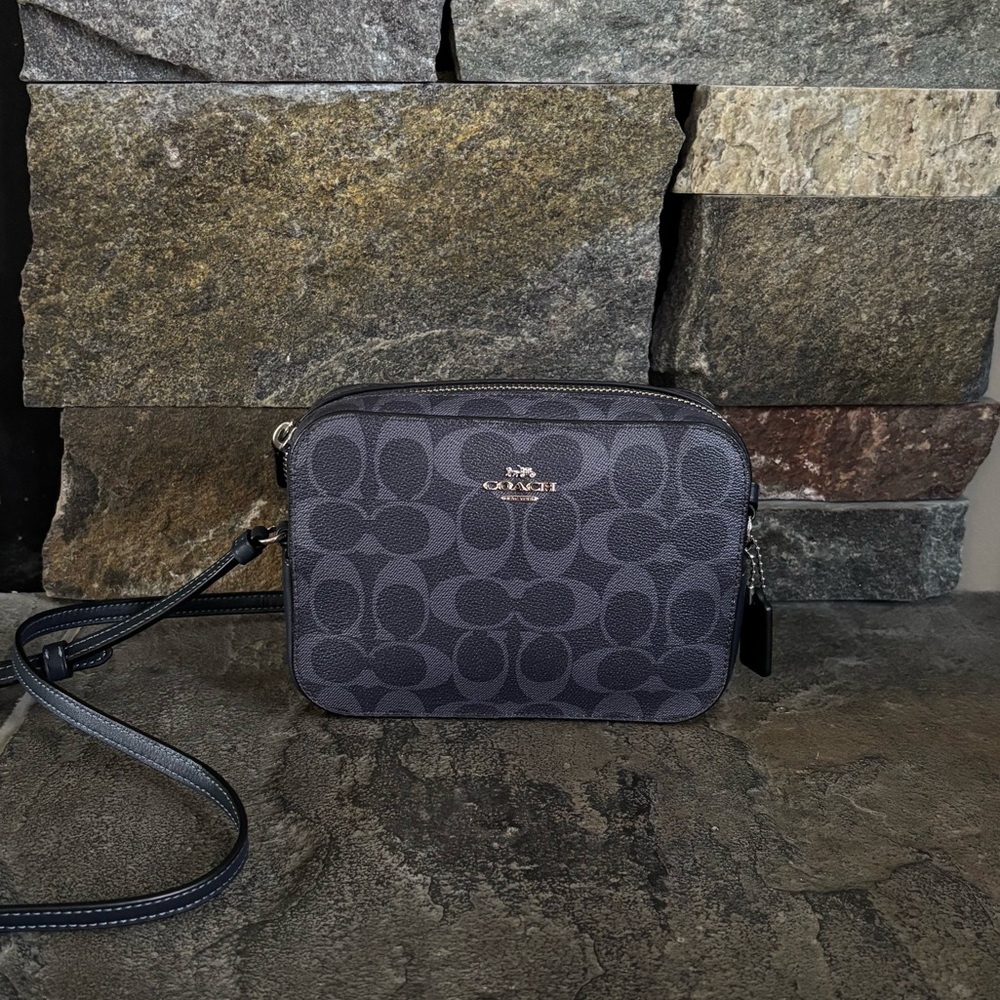 COACH Small Camera Bag in Signature Canvas